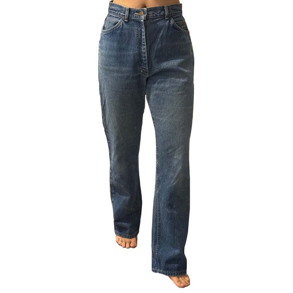 Lee Blue Medium Wash Straight Leg Denim Jeans Size 28